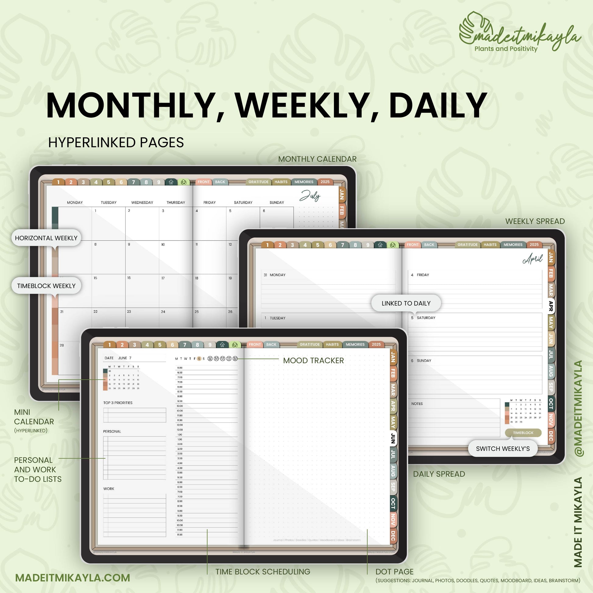 2025 Digital Planner | MadeItMikayla