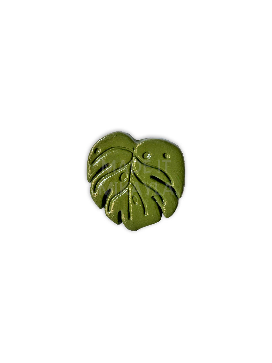 Monstera Leaf Clay Magnet | MadeItMikayla