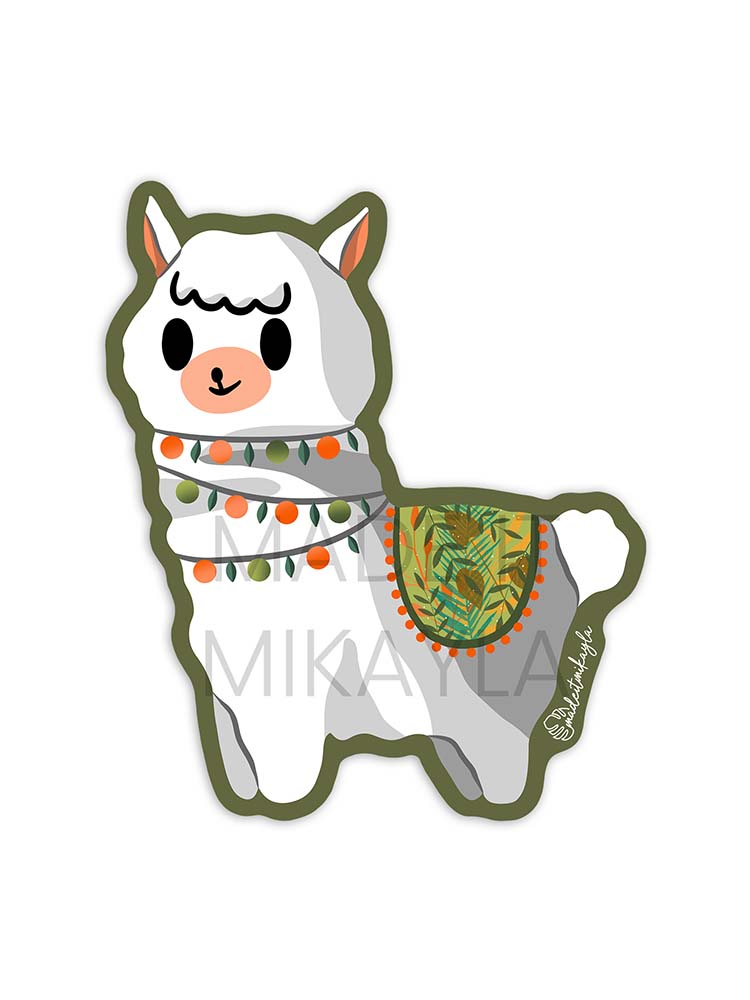 Fa La La Llama Sticker | MadeItMikayla