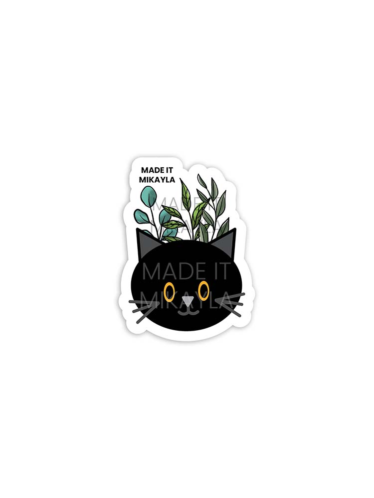 Halloween Trio Black Cat Sticker | MadeItMikayla