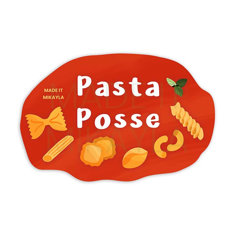 Pasta Posse Sticker | MadeItMikayla