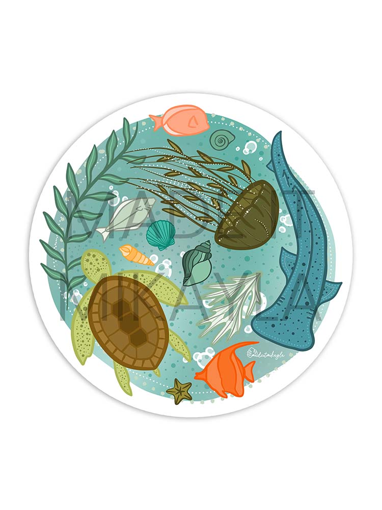 Sea Creatures Sticker | MadeItMikayla
