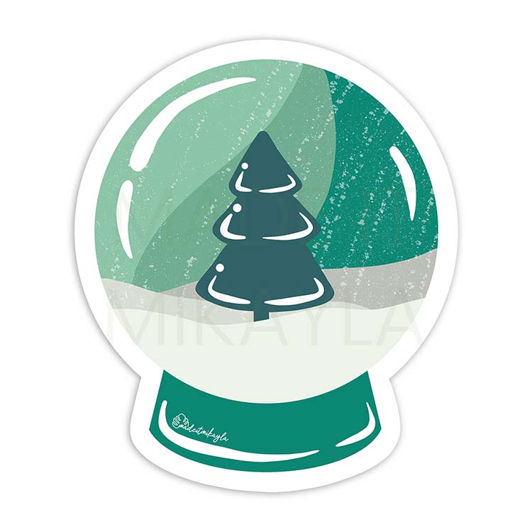 Snow Globe Sticker | MadeItMikayla