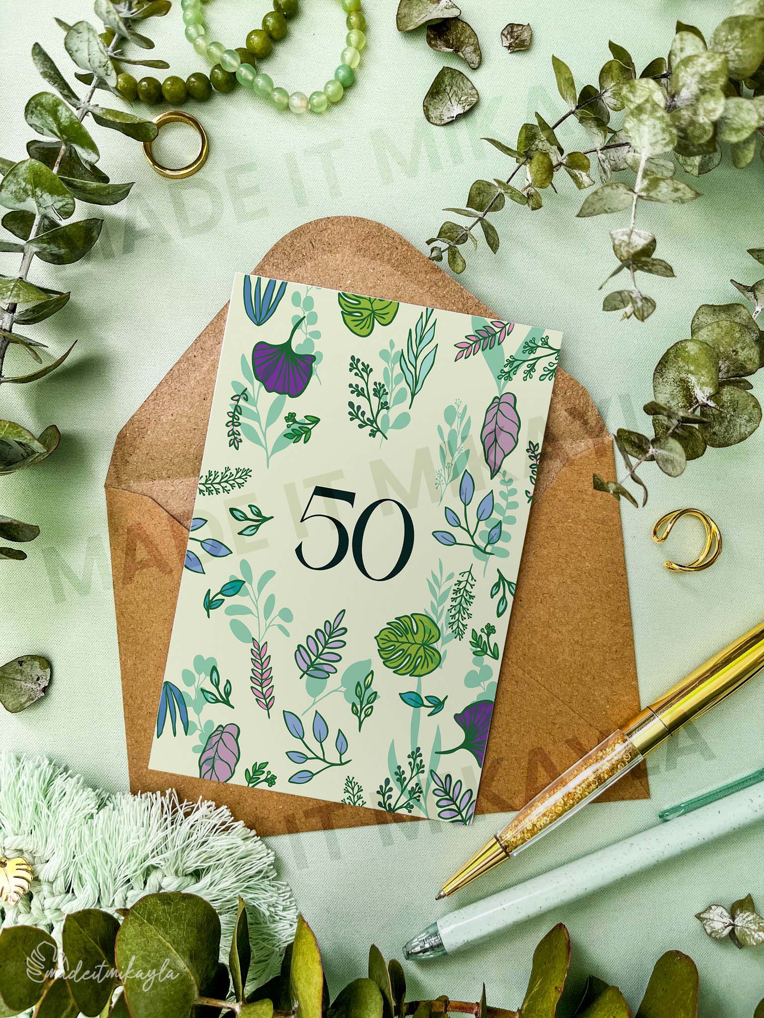 50 Greeting Card | MadeItMikayla