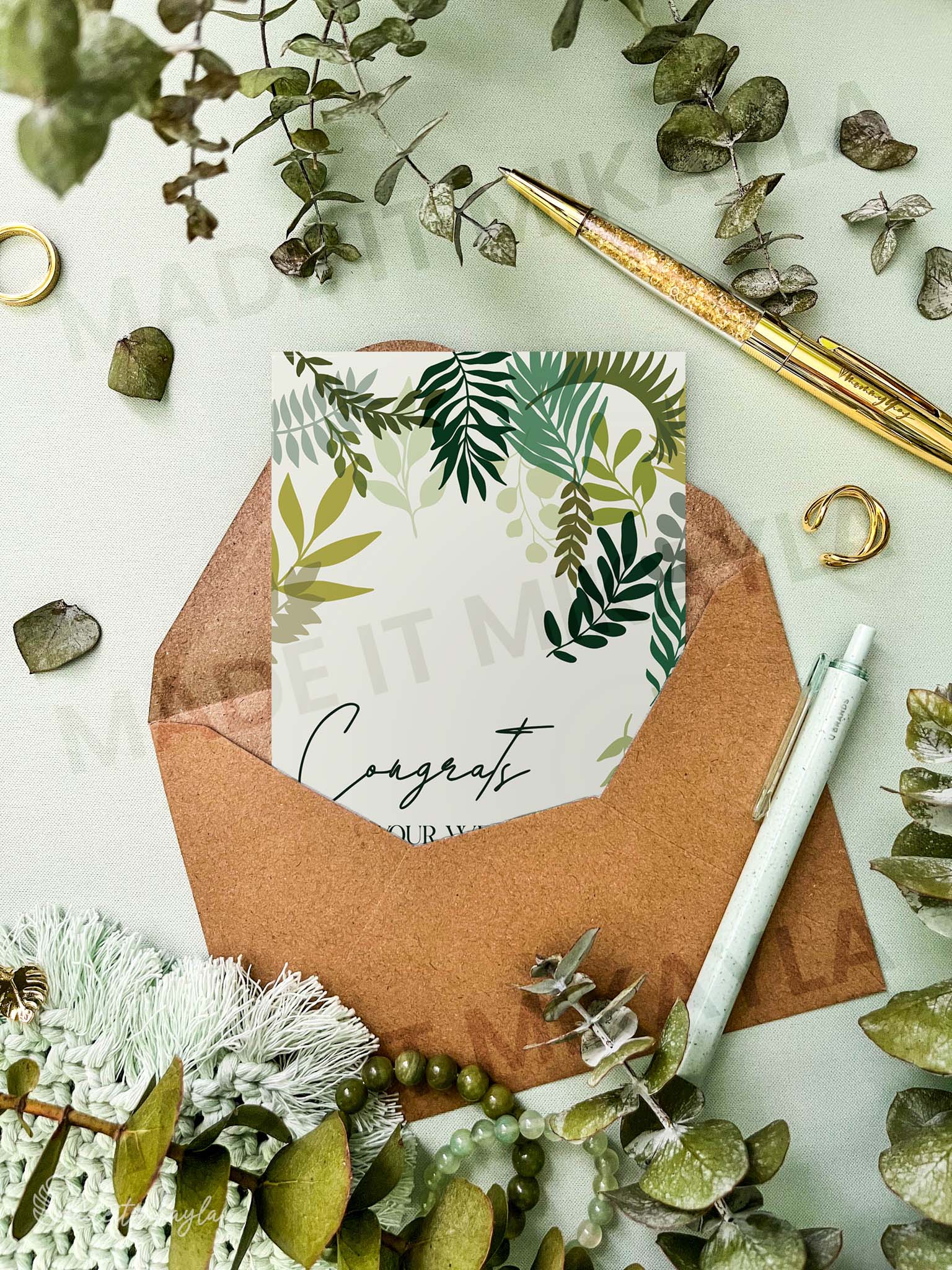 Congrats On Your Wedding Greeting Card | MadeItMikayla