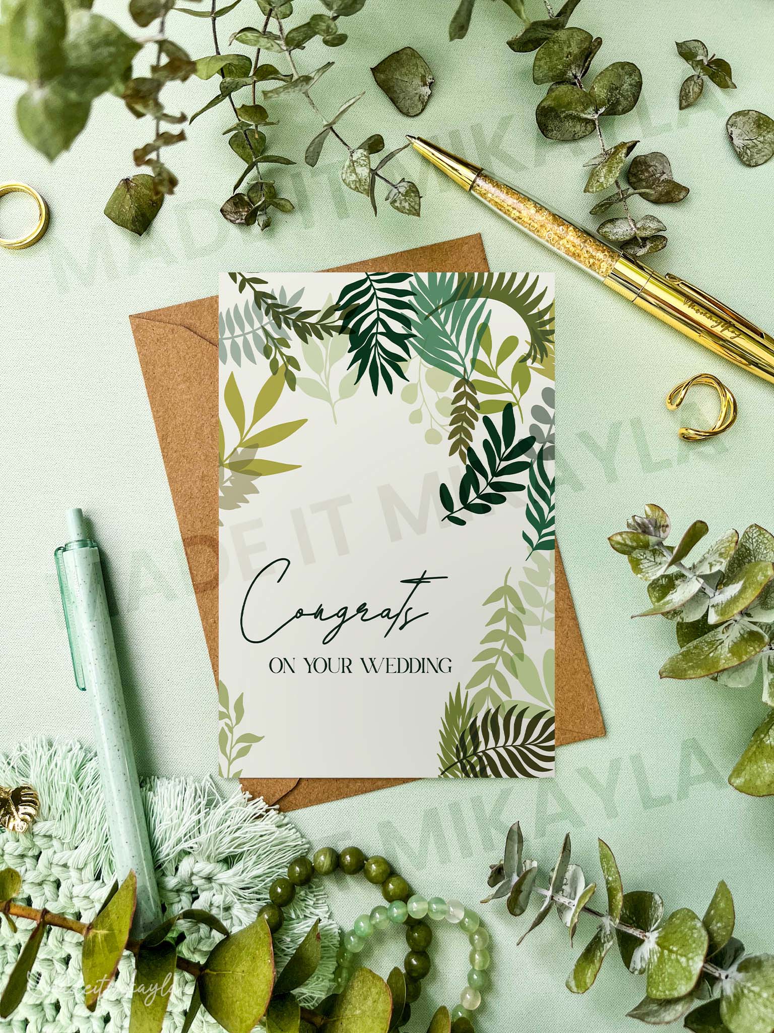 Congrats On Your Wedding Greeting Card | MadeItMikayla