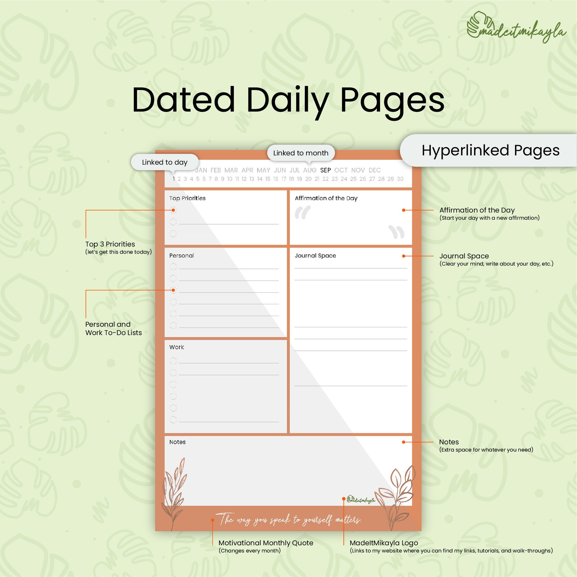 Quote Daily Digital Notepad | MadeItMikayla