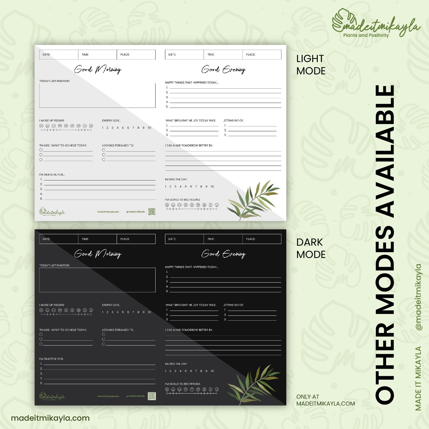 Daily Check In/Out (Mixed Mode) Digital Sheet | MadeItMikayla