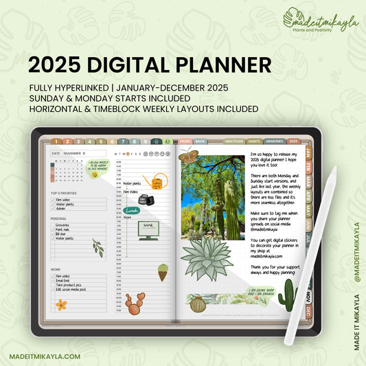 2025 Digital Planner Walk-Through