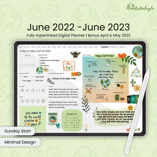 June 2022-June 2023 Digital Planner