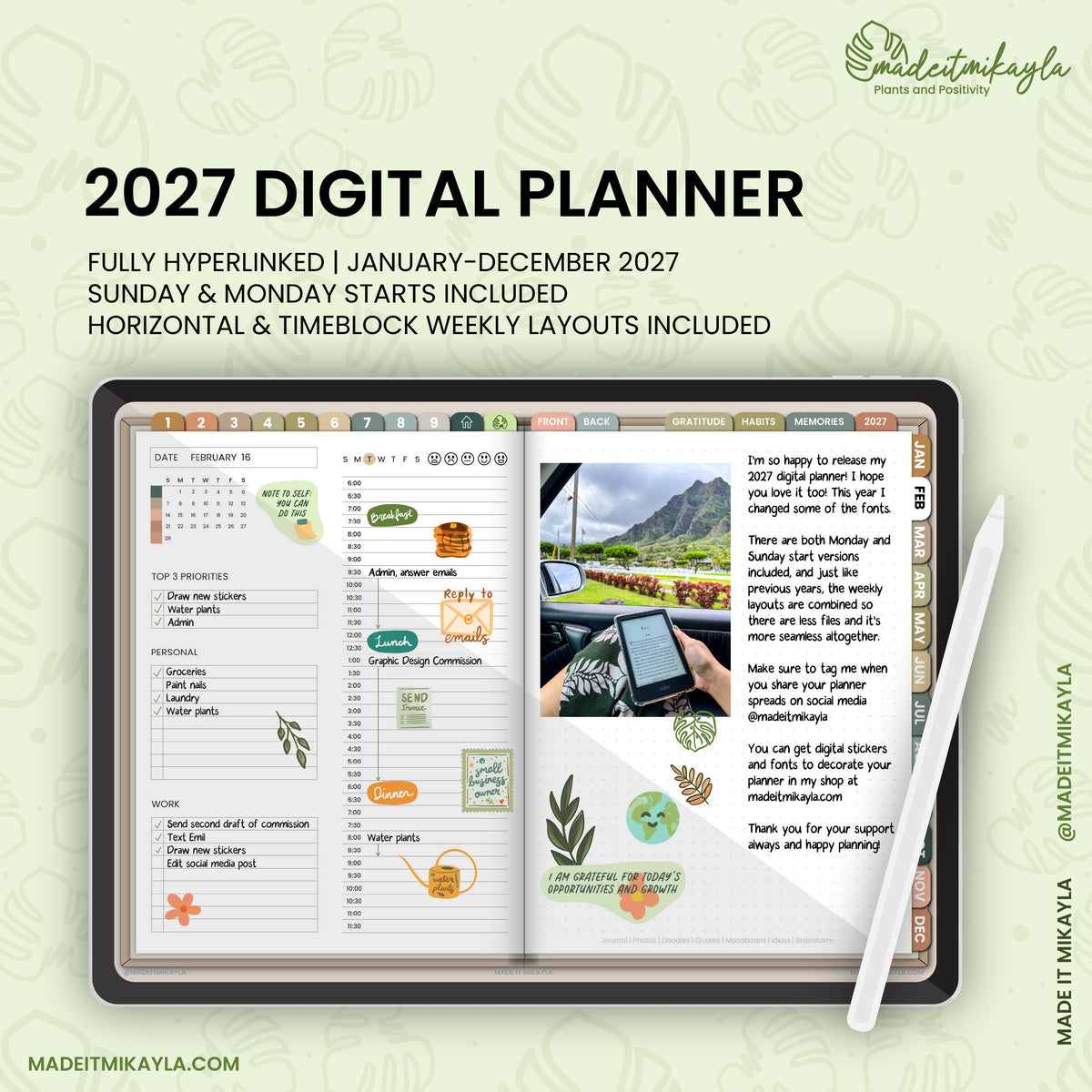 2027 Digital Planner