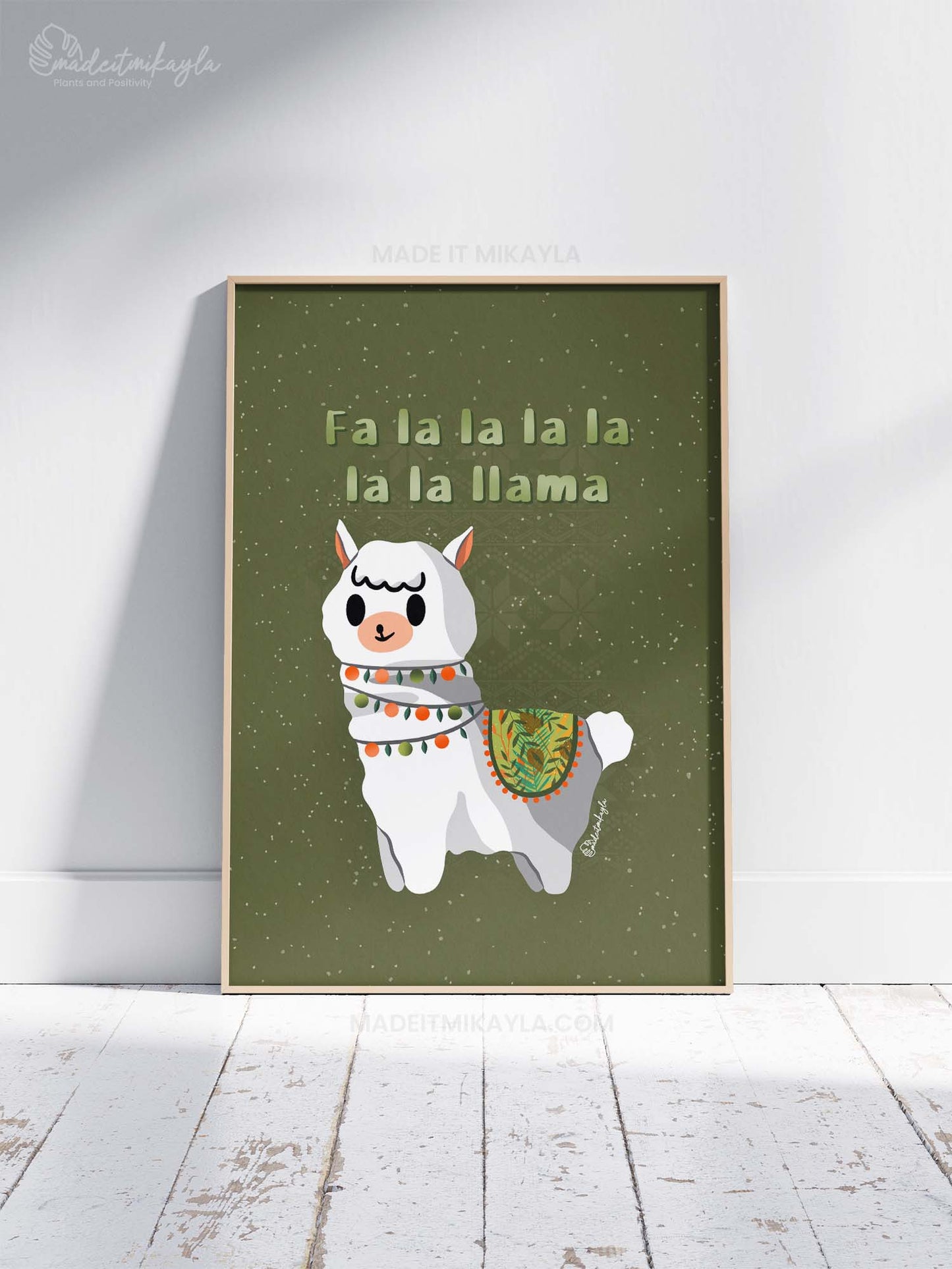 Fa La La Llama Art Print | MadeItMikayla