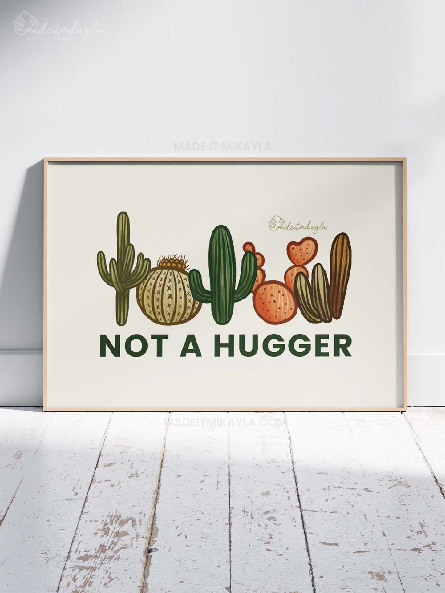 Not A Hugger Art Print | MadeItMikayla