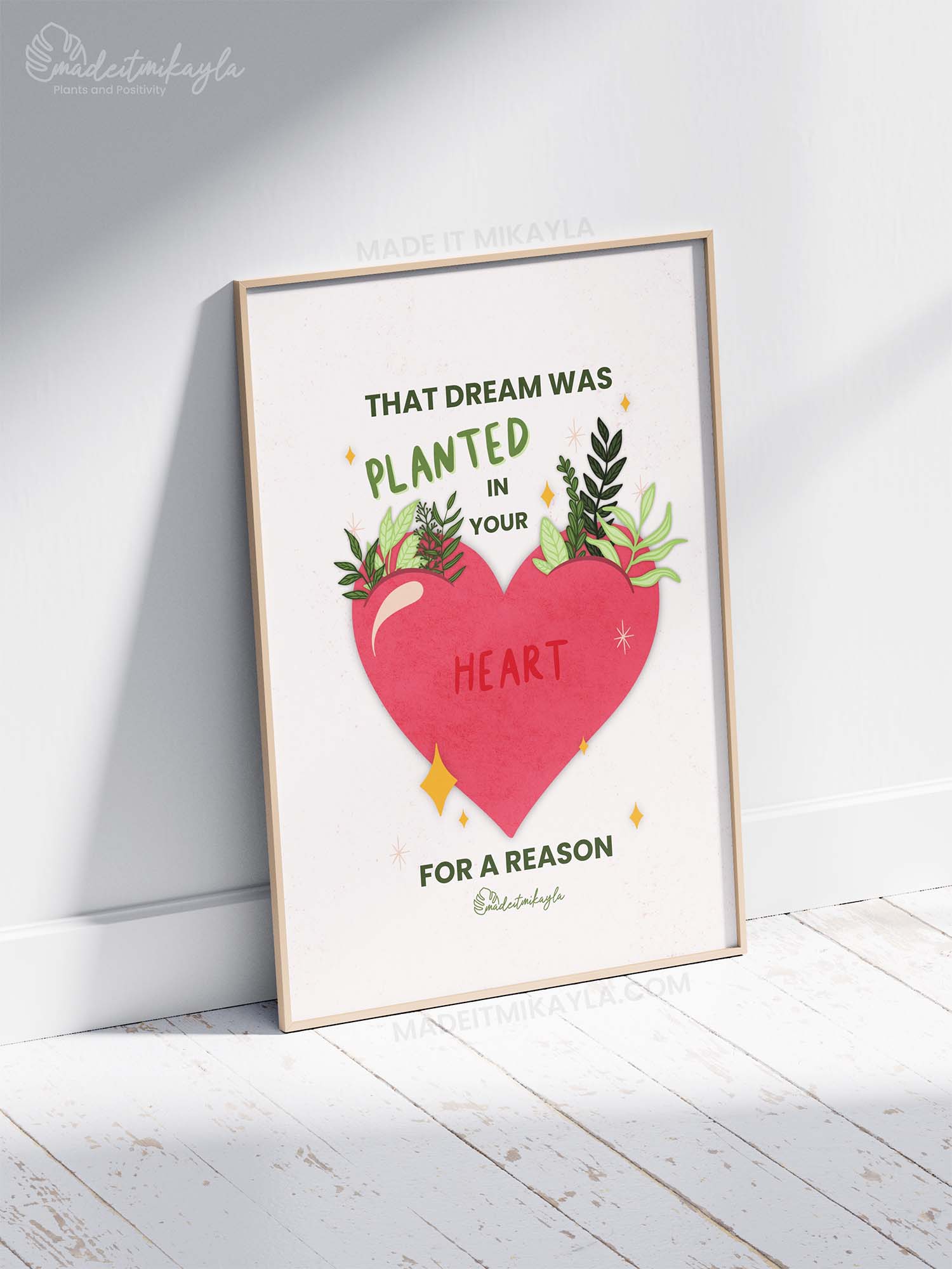 That Dream Was Planted In Your Heart For A Reason Art Print | MadeItMikayla