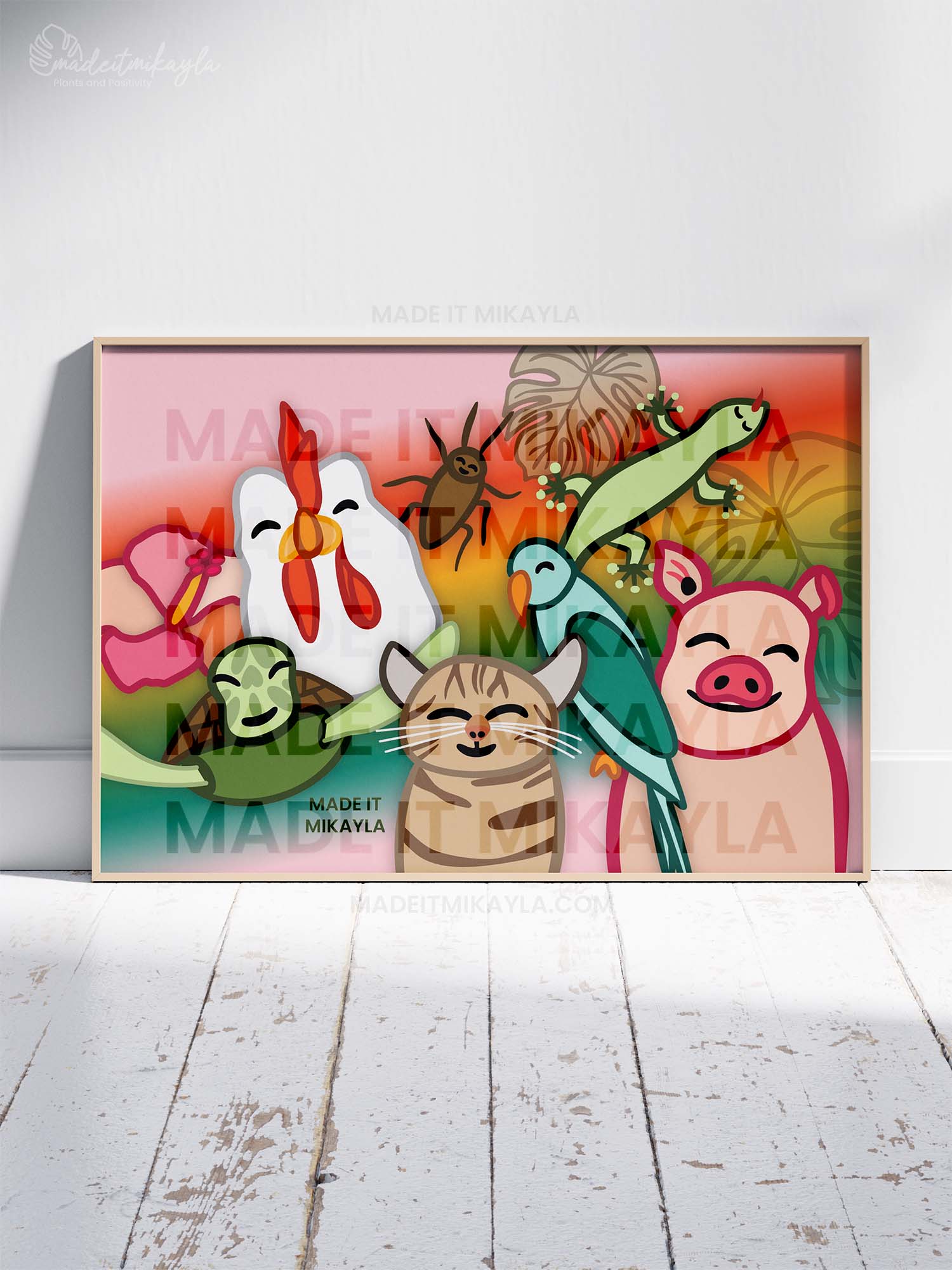 Hawaii Animals Art Print