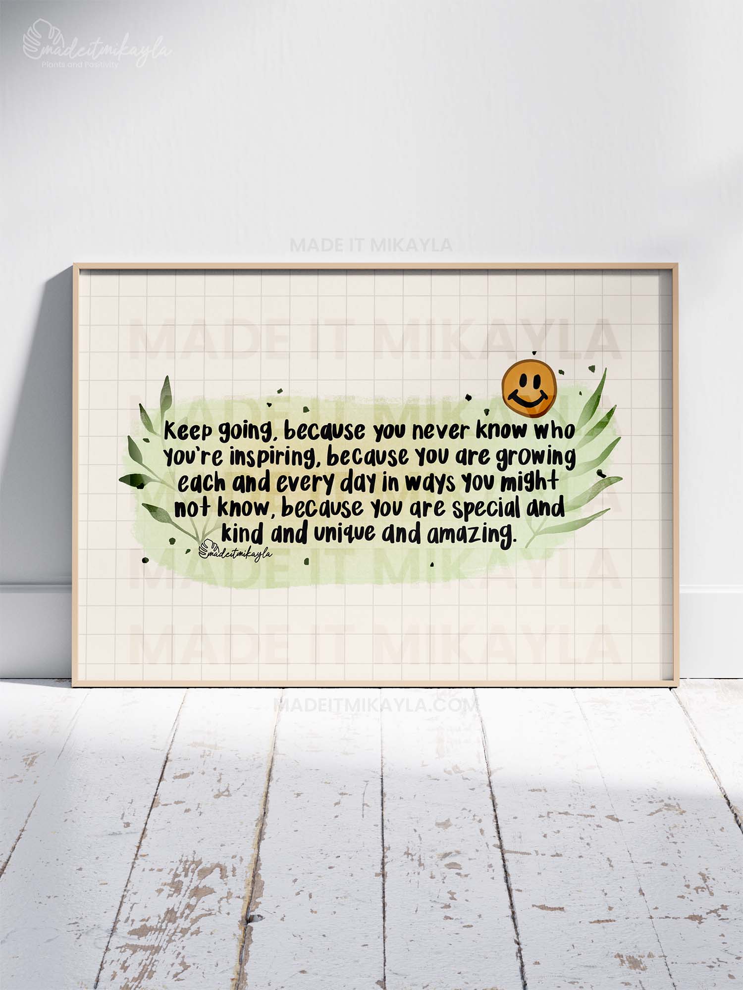 Keep Going, Because... Art Print