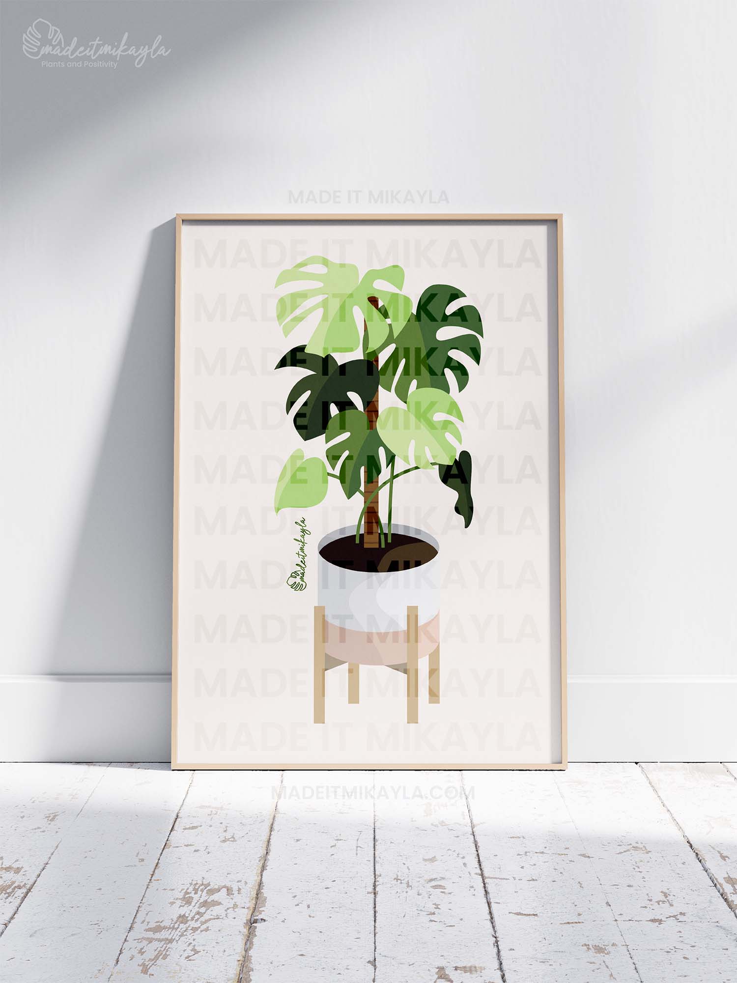 Monstera Plant Art Print