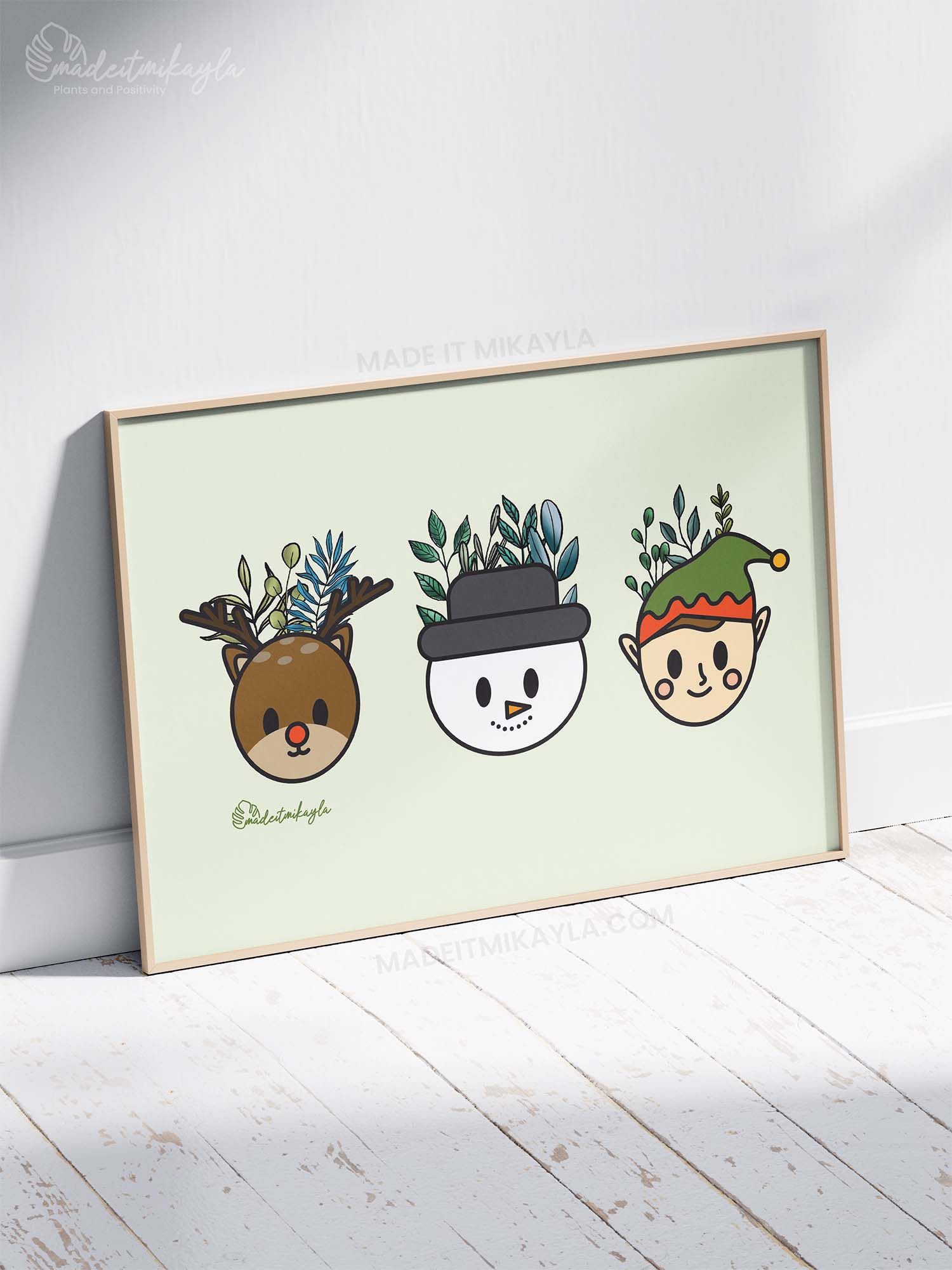 Christmas Trio Art Print | MadeItMikayla