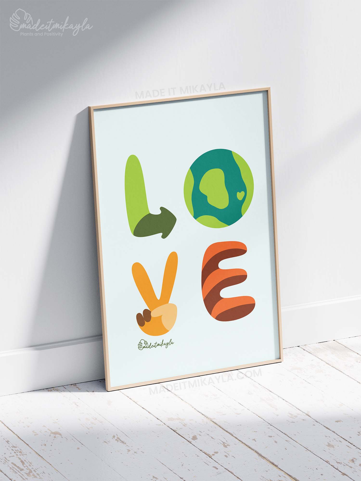 Earth LOVE Art Print | MadeItMikayla