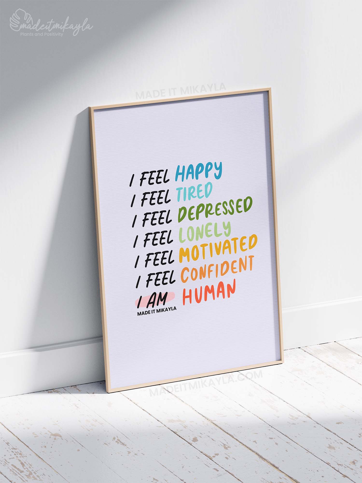 I am Human Art Print | MadeItMikayla