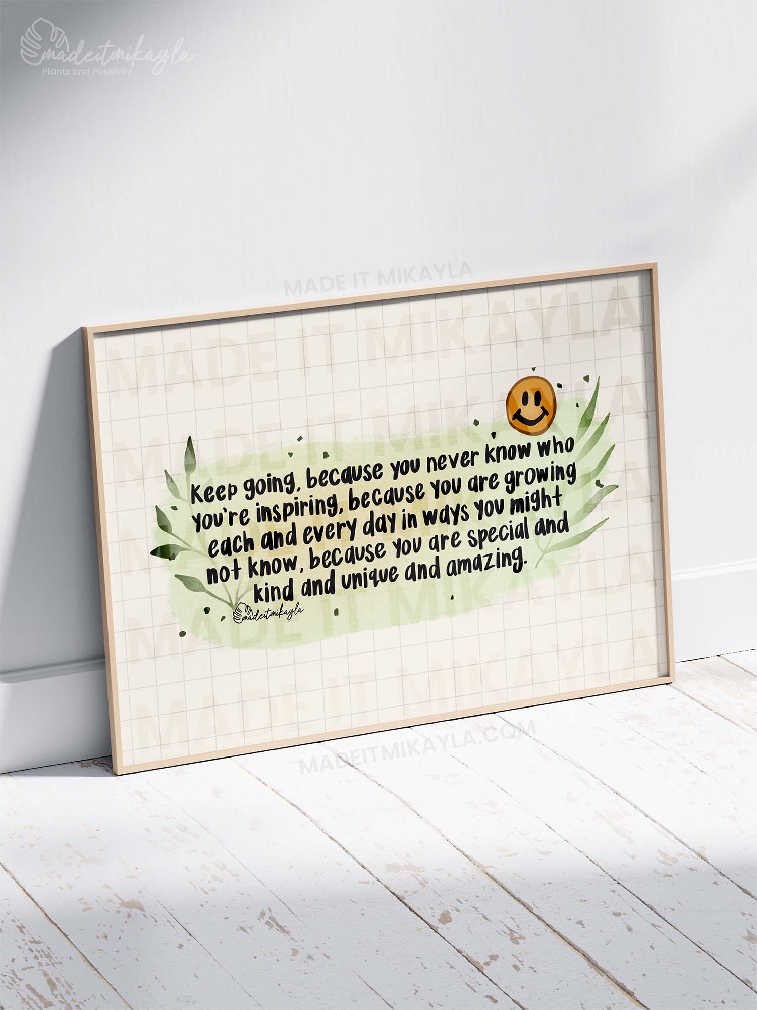 Keep Going, Because... Art Print