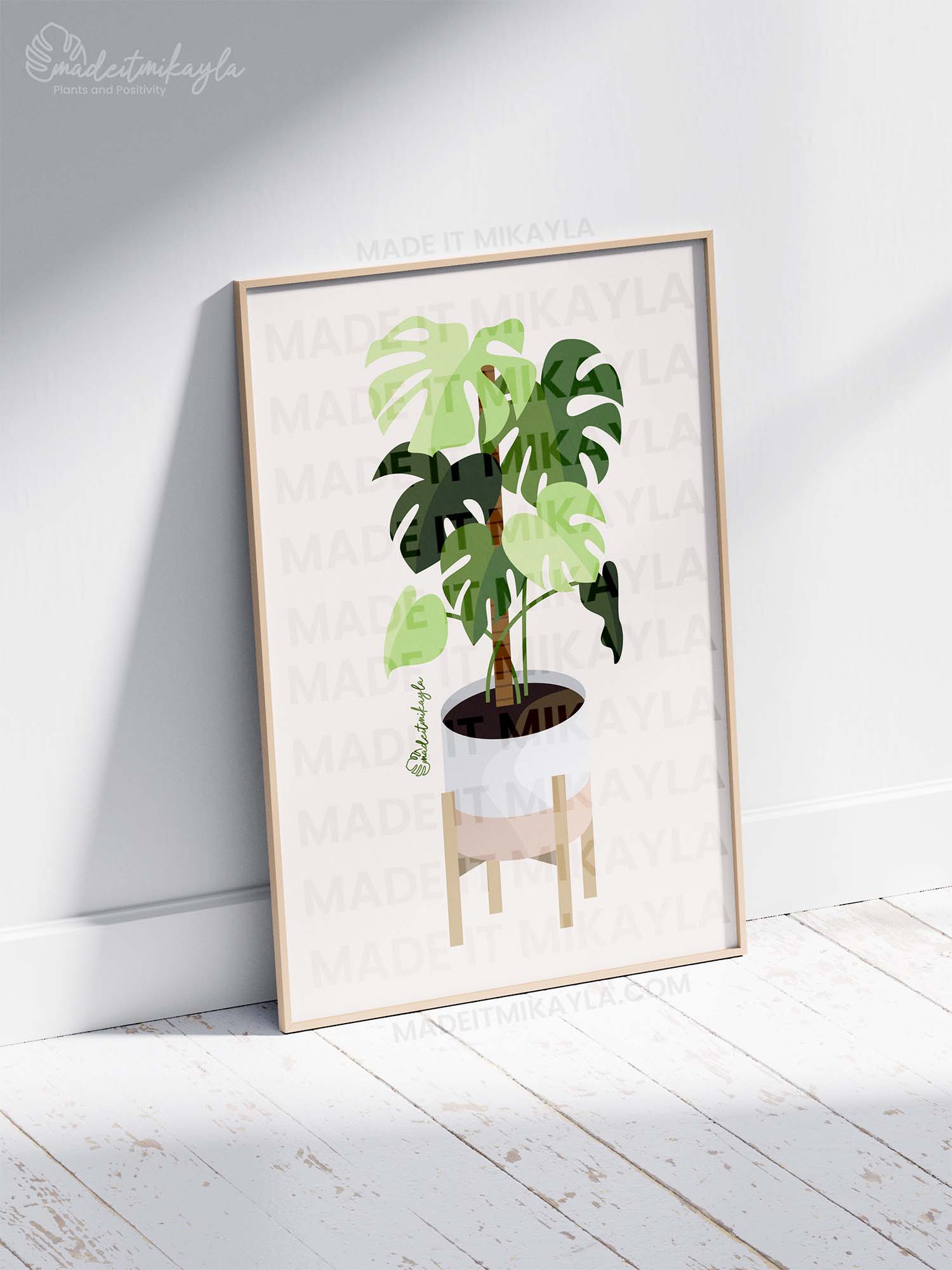 Monstera Plant Art Print