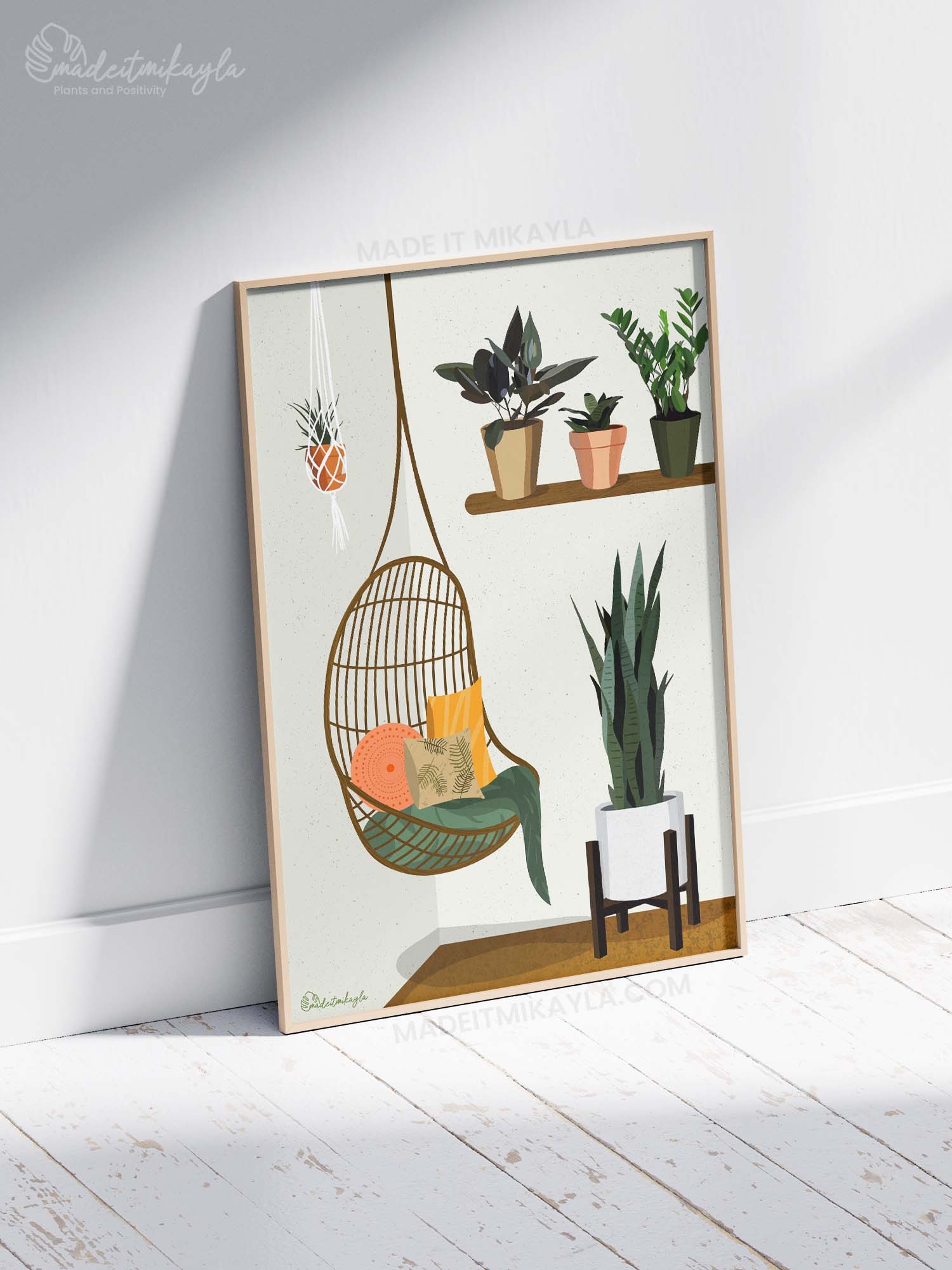 Plant Lover Plant Shelves Art Print | MadeItMikayla