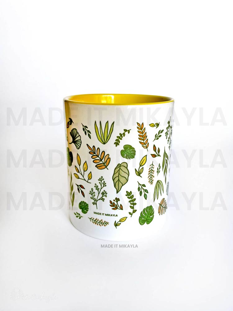 Botanical Foliage Ceramic Mug | MadeItMikayla