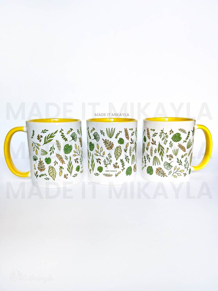 Botanical Foliage Ceramic Mug | MadeItMikayla