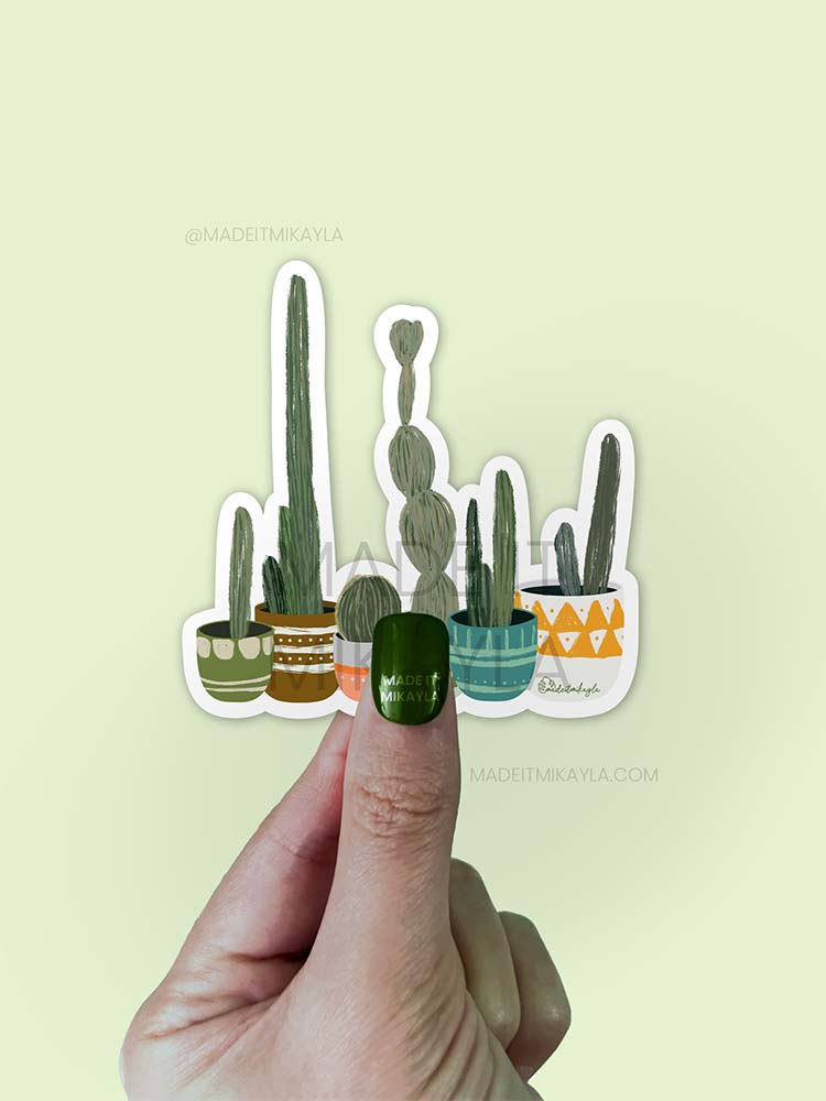 Cactus Group Sticker | MadeItMikayla