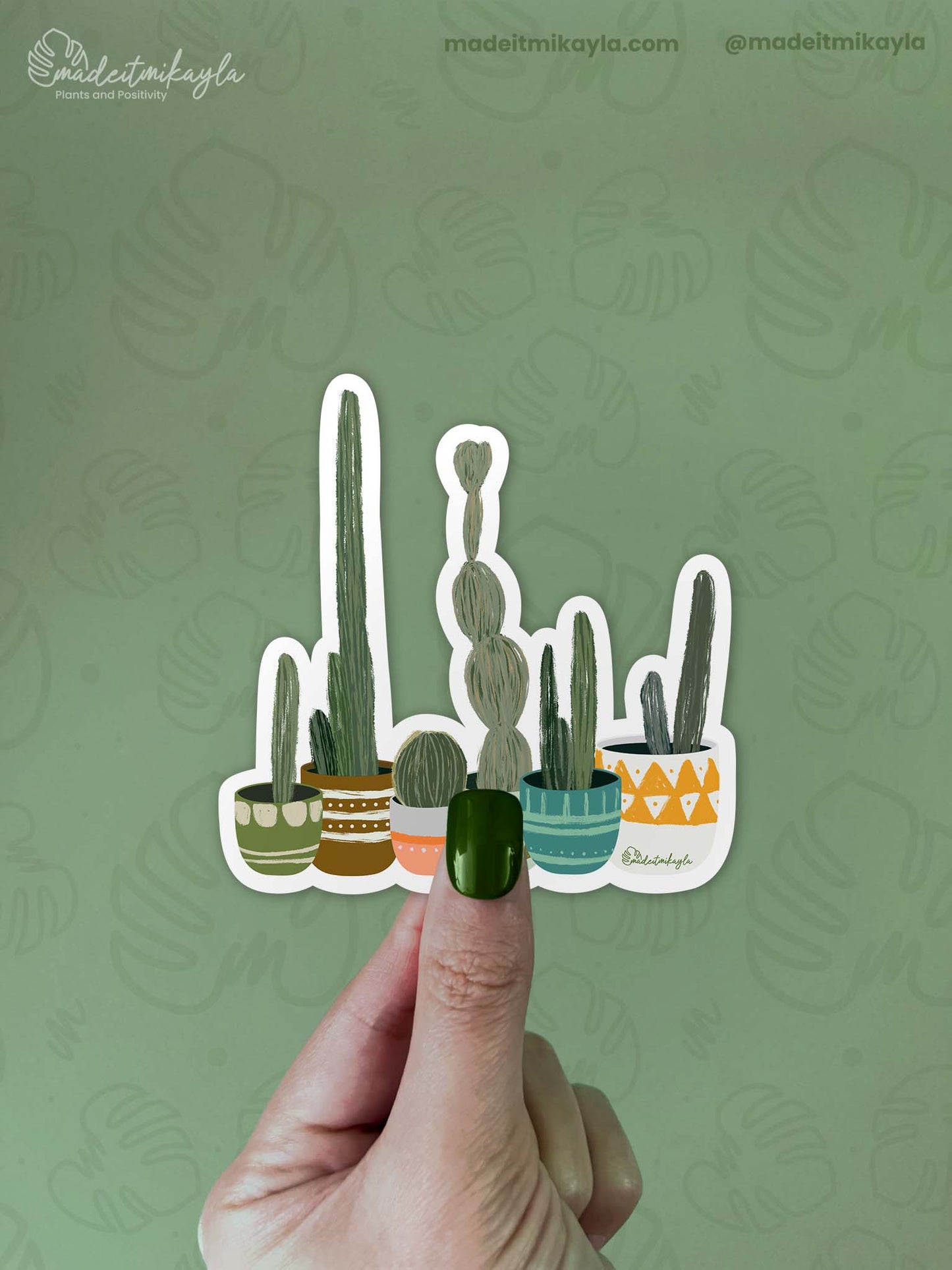 Cactus Group Sticker | MadeItMikayla