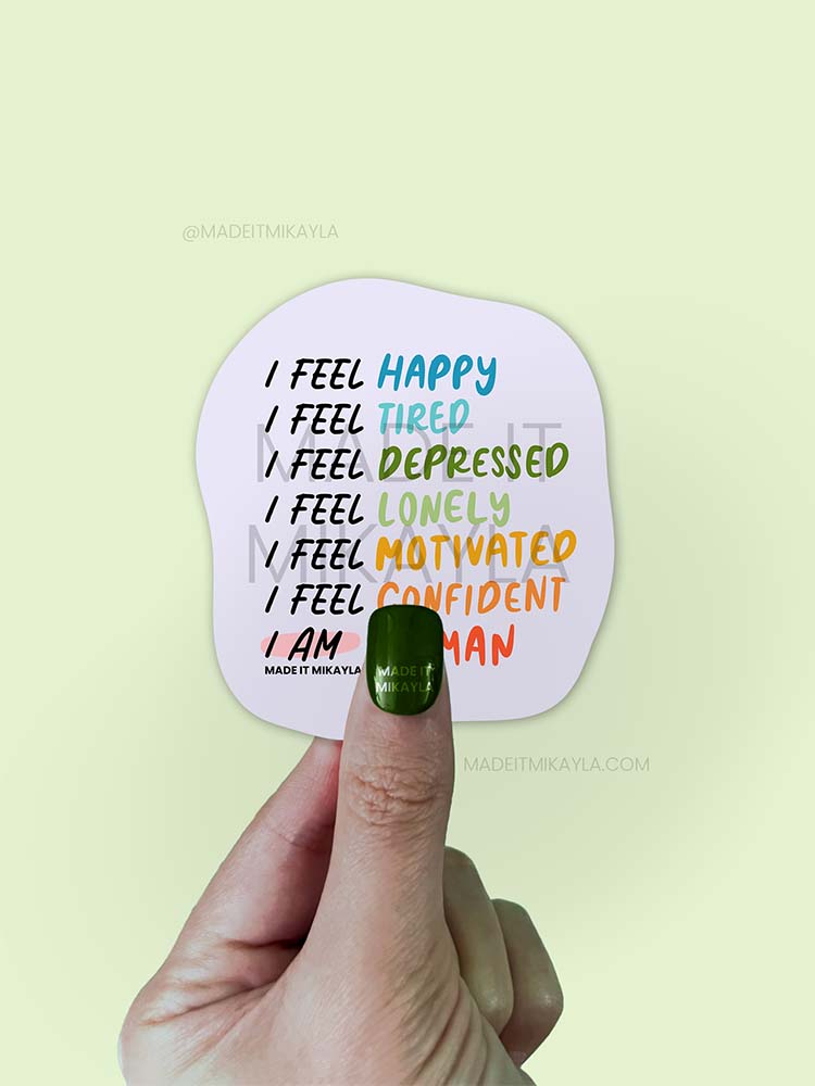 I am Human Sticker | MadeItMikayla