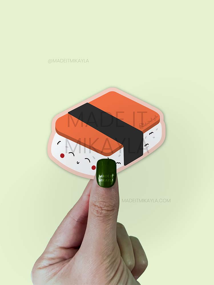 Spam Musubi Sticker | MadeItMikayla