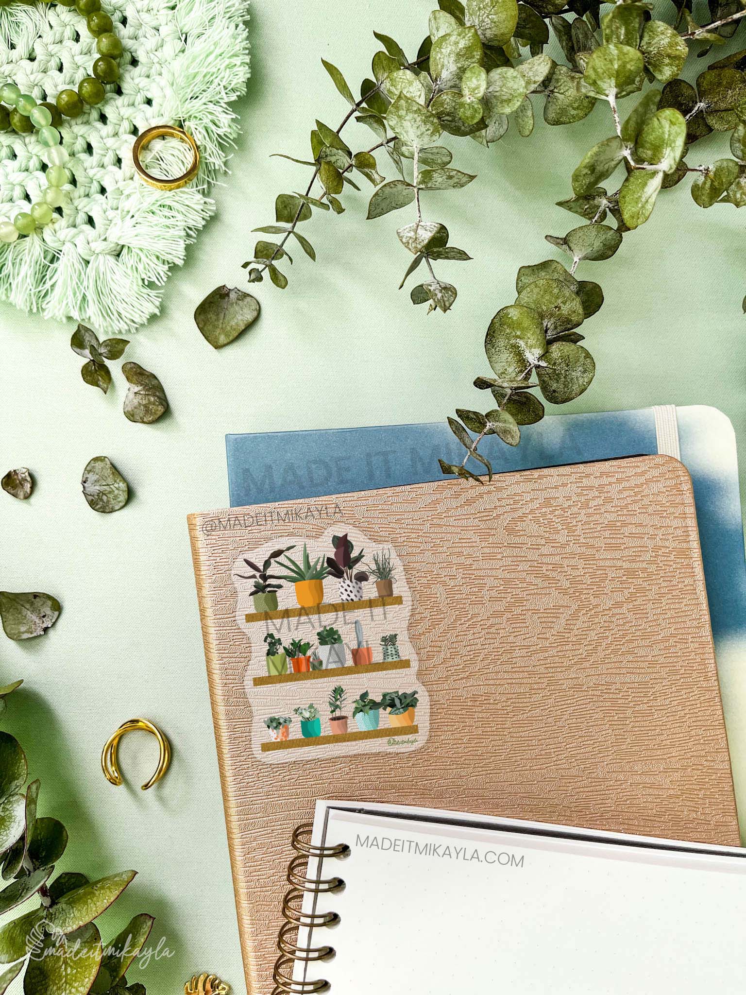 CLEAR Plantiful Shelves Sticker | MadeItMikayla