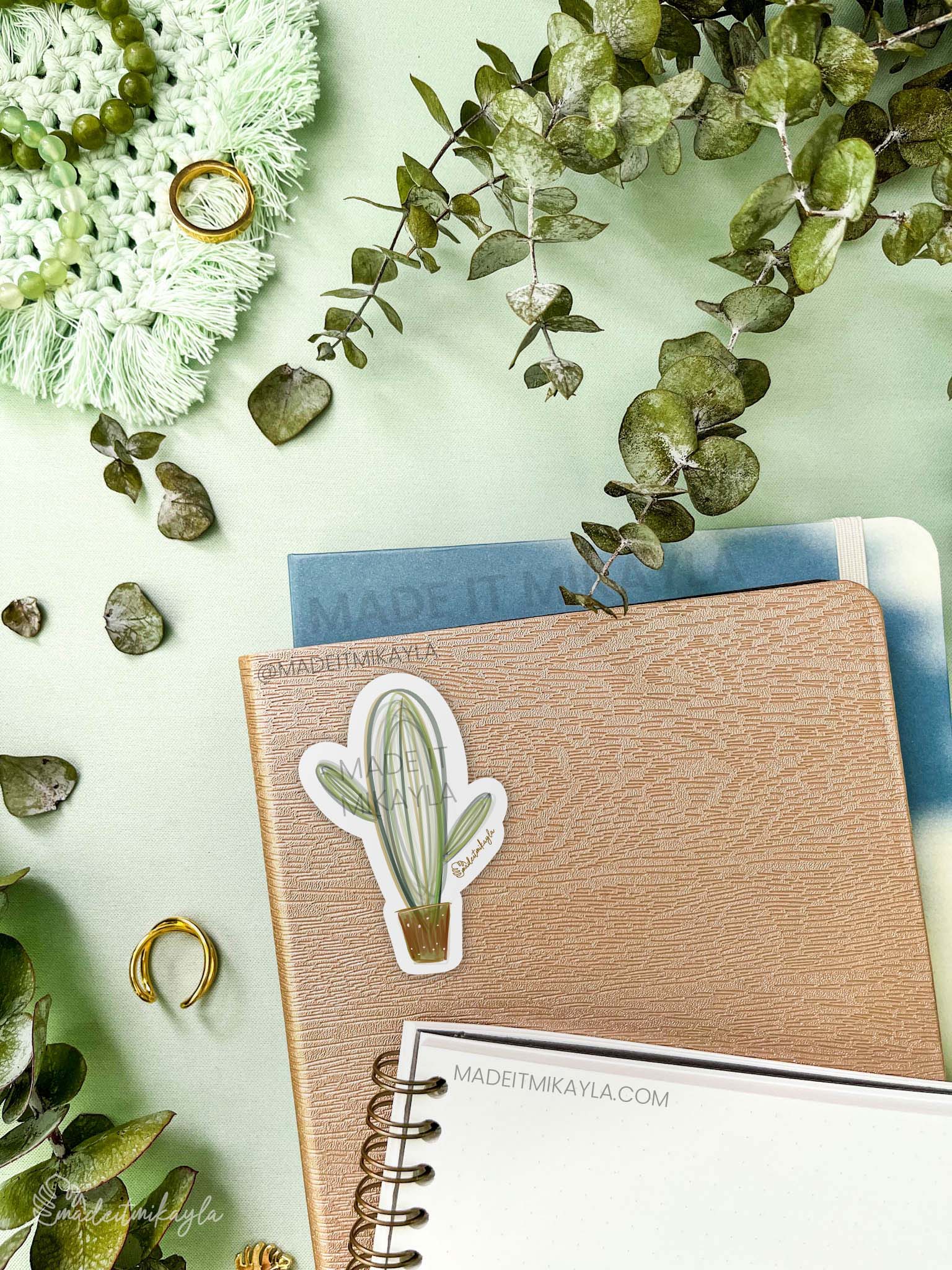 Single Cactus Sticker | MadeItMikayla