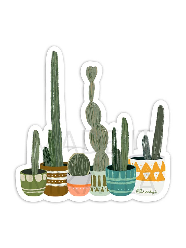 Cactus Group Sticker | MadeItMikayla