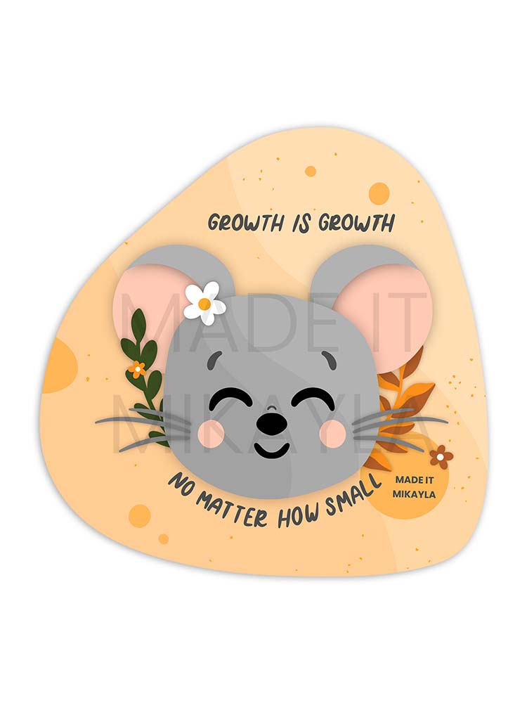 Growth is Growth No Matter How Small Sticker | MadeItMikayla