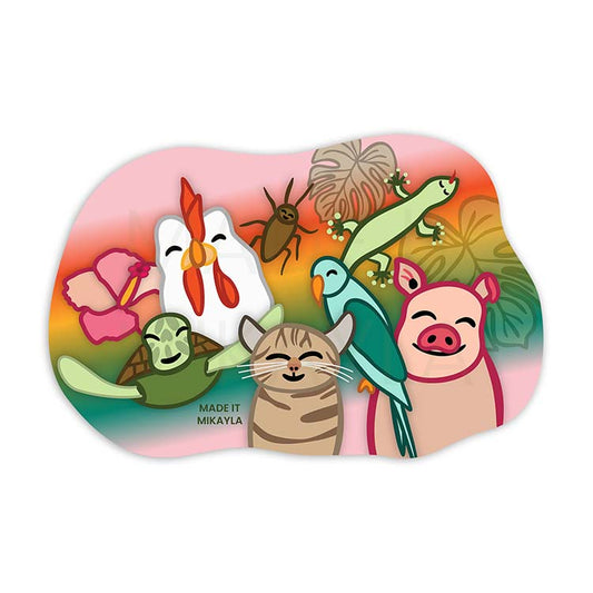 Hawaii Animals Sticker | MadeItMikayla