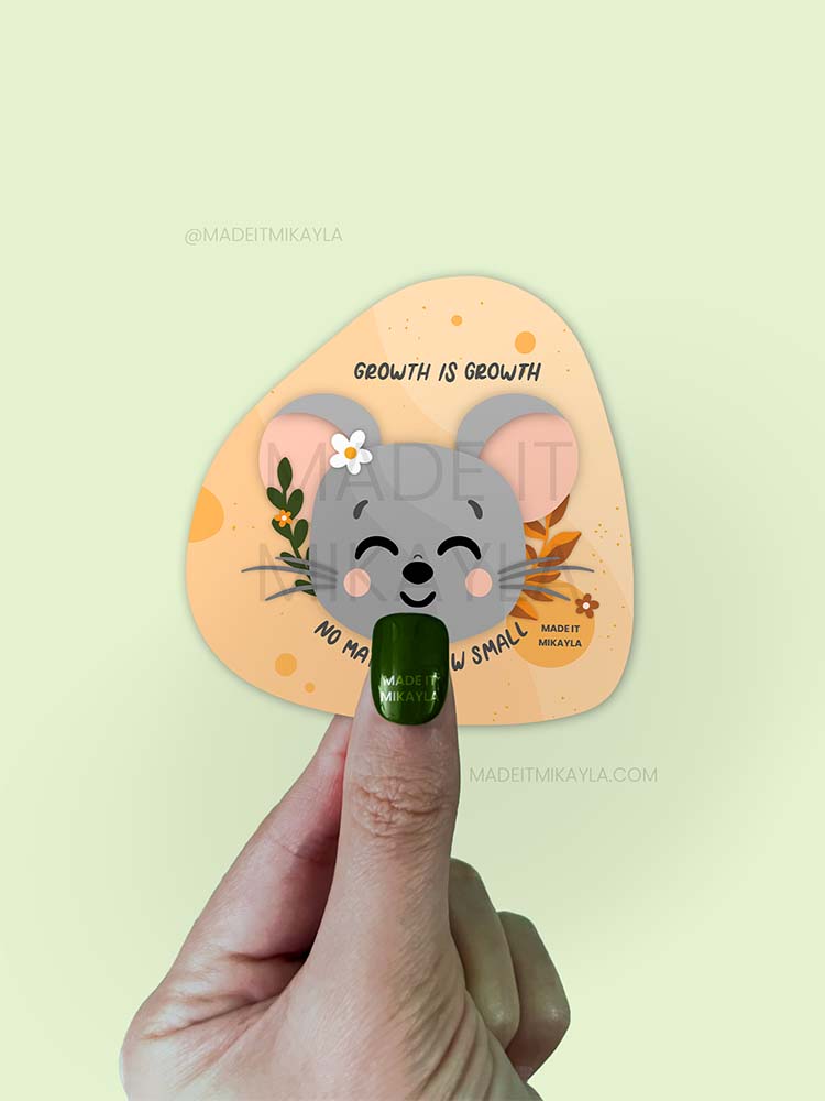 Growth is Growth No Matter How Small Sticker | MadeItMikayla