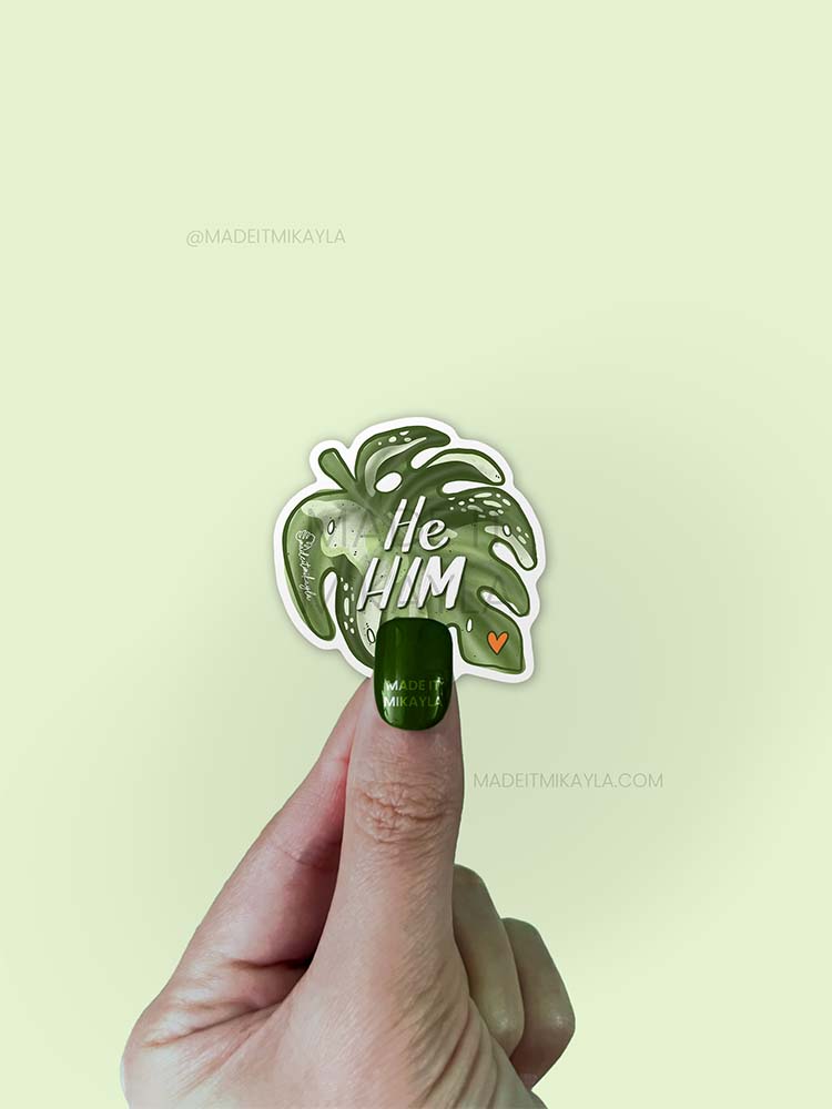 He Him Sticker