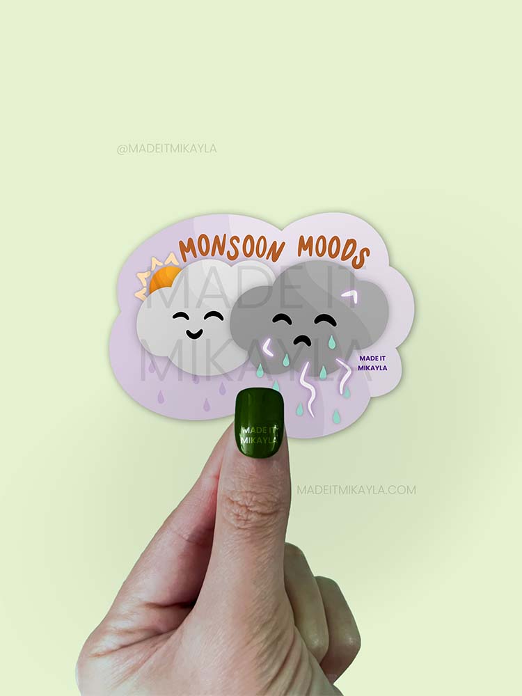 Monsoon Moods Sticker