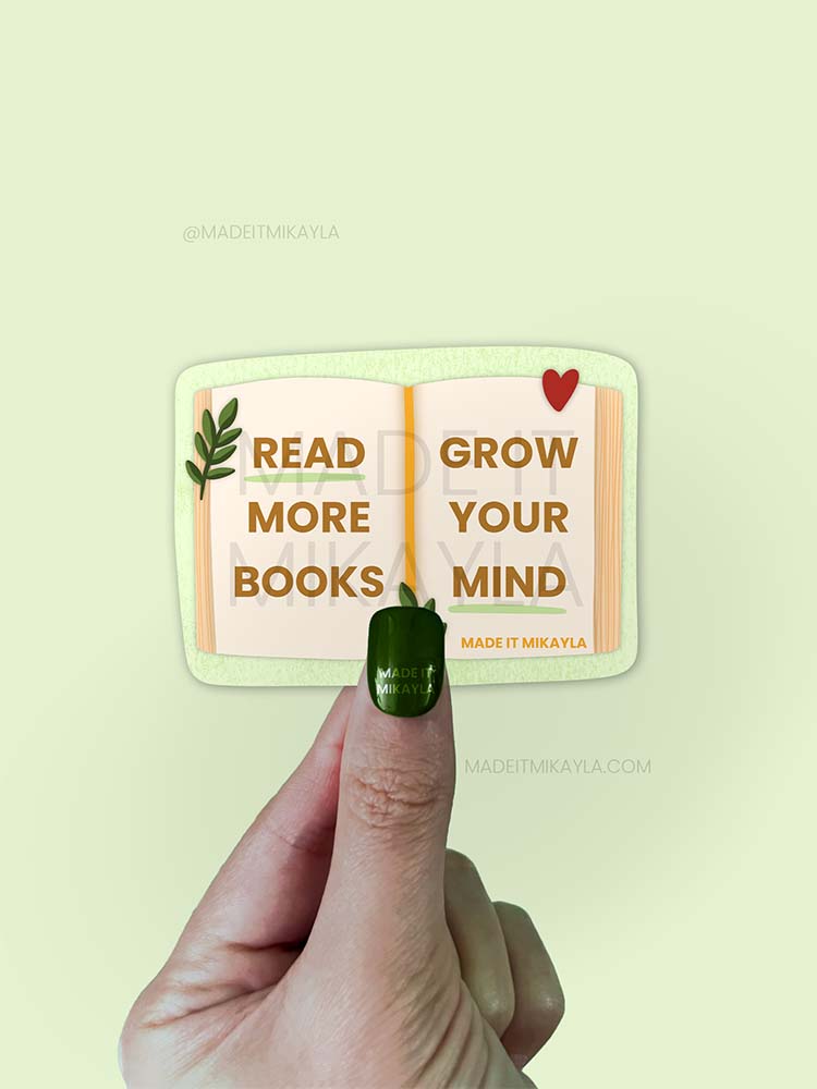Read More Books Grow Your Mind Sticker