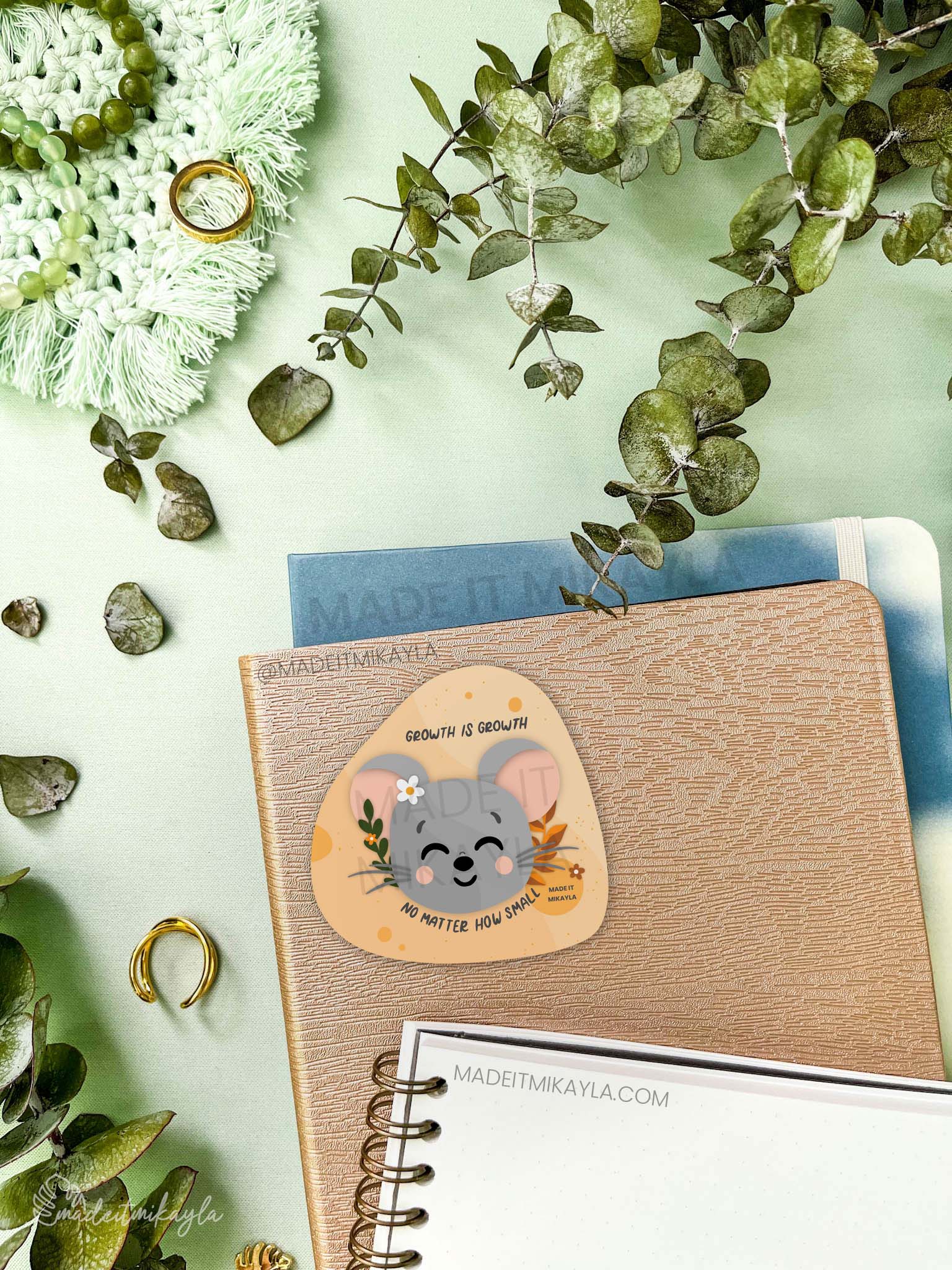Growth is Growth No Matter How Small Sticker | MadeItMikayla