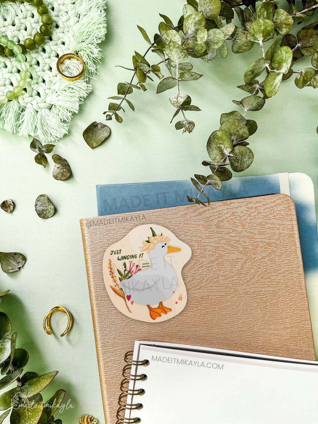 Just Winging It Duck Sticker | MadeItMikayla