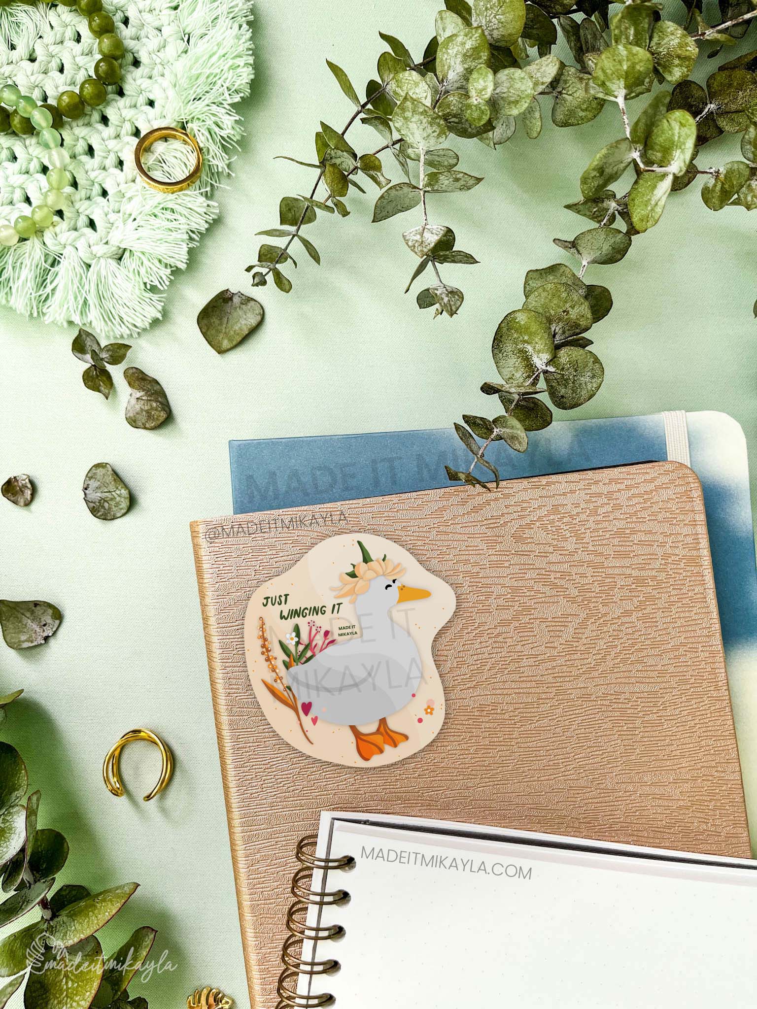 Just Winging It Duck Sticker | MadeItMikayla