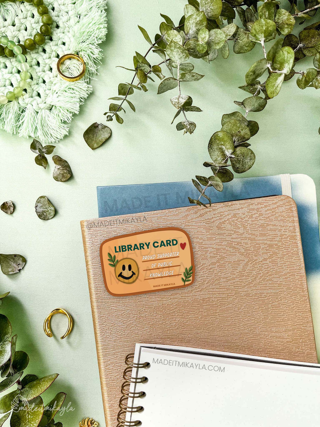Library Card Sticker