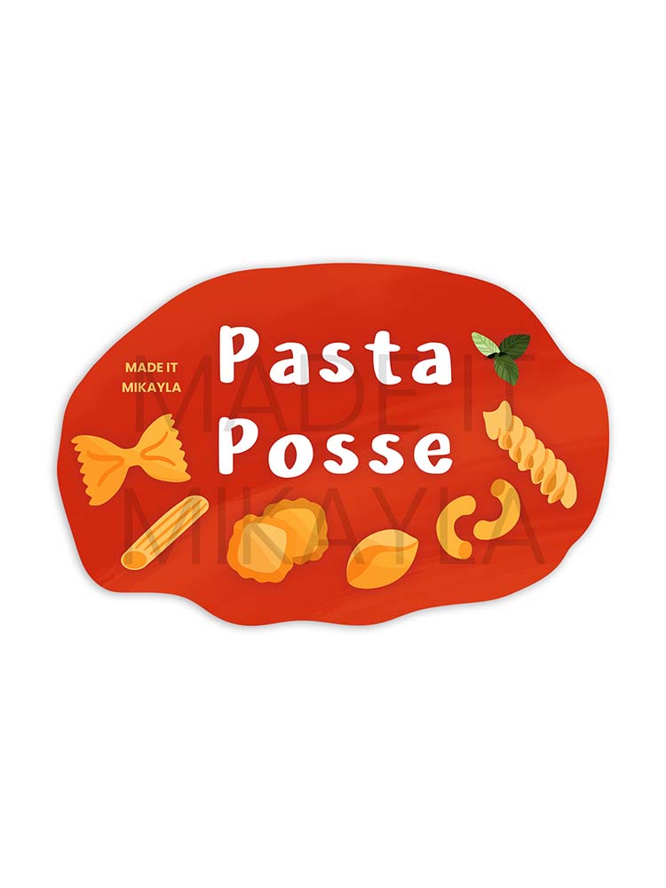 Pasta Posse Sticker | MadeItMikayla