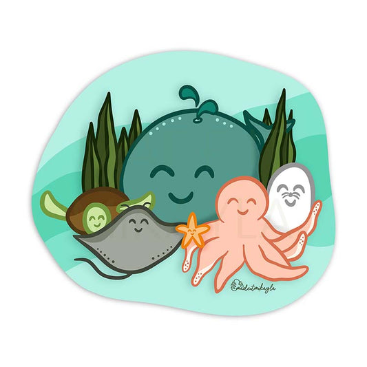 Sea Animals Sticker | MadeItMikayla