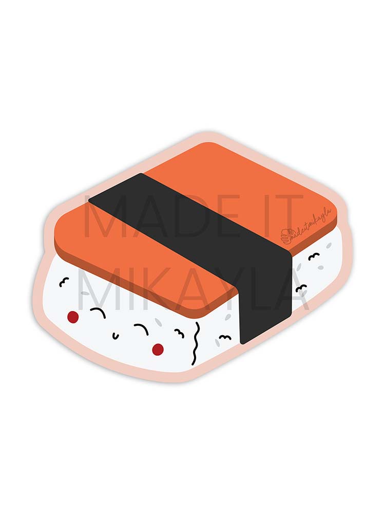 Spam Musubi Sticker | MadeItMikayla