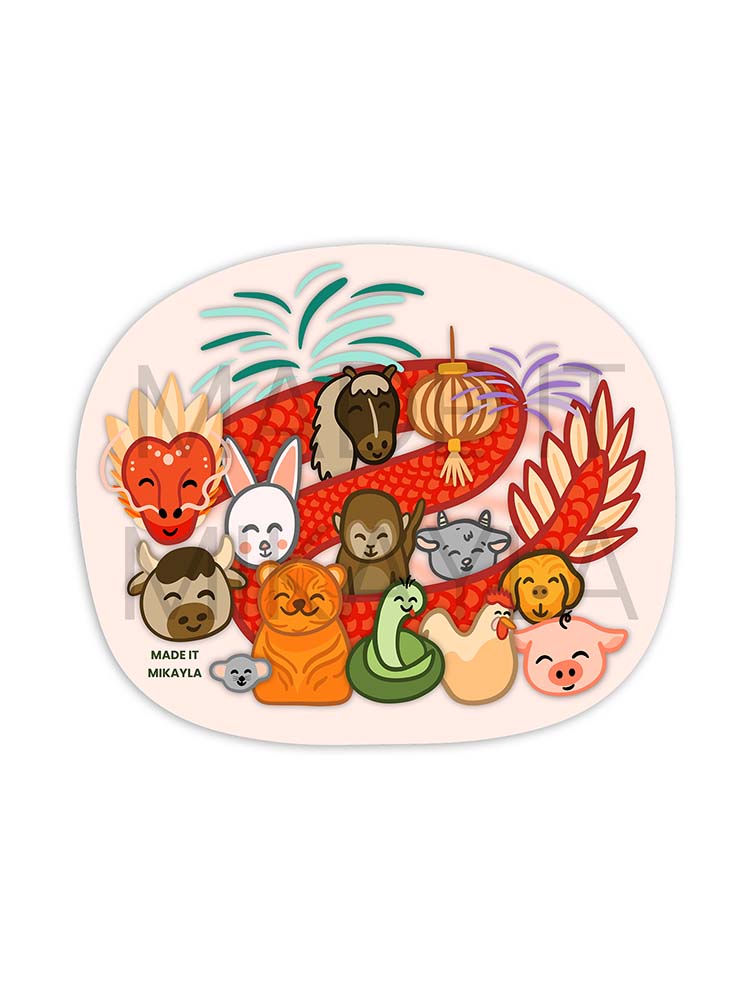 Zodiac Animals Sticker | MadeItMikayla